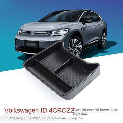 Car Center Console Armrest Storage Box Trims Tray for Volkswagen VW ID.4 ID4 ID 4 CROZZ Interior Organizer Car Accessories