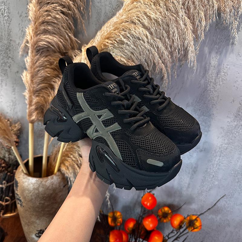 New Retro Splicing Dad Shoes Women's Autumn Platform Muffin Sneakers Women's Casual Versatile Shoes Children