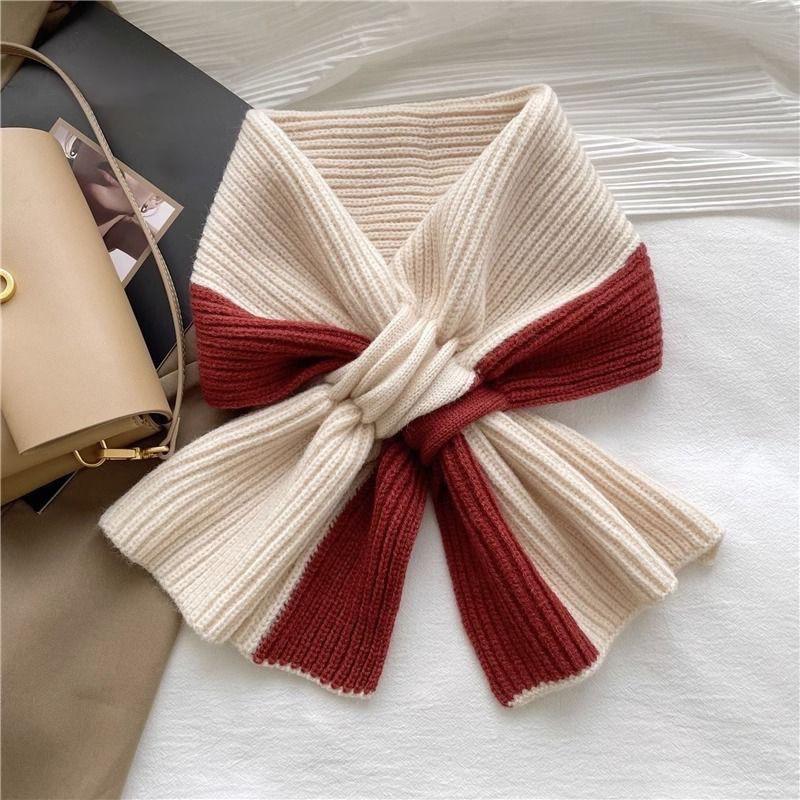 

Women s Soft Double-Color Scarf, Neck Warmer, Fashionable and Practical, Cold Seasons