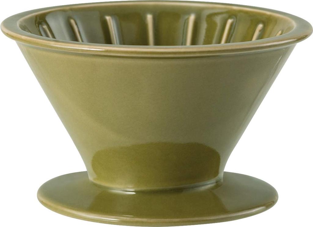 Nishikai Pottery Hasami Ware [Essence] Es Dripper, Oribe Glaze, Diameter 12 X 7.5cm