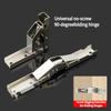 2/4pcs Modern Silvery 90-Degree Folding Hinges, No-Slot Flush Mount, 180-Degree Countertop Support, Hidden Design for Cabinets &