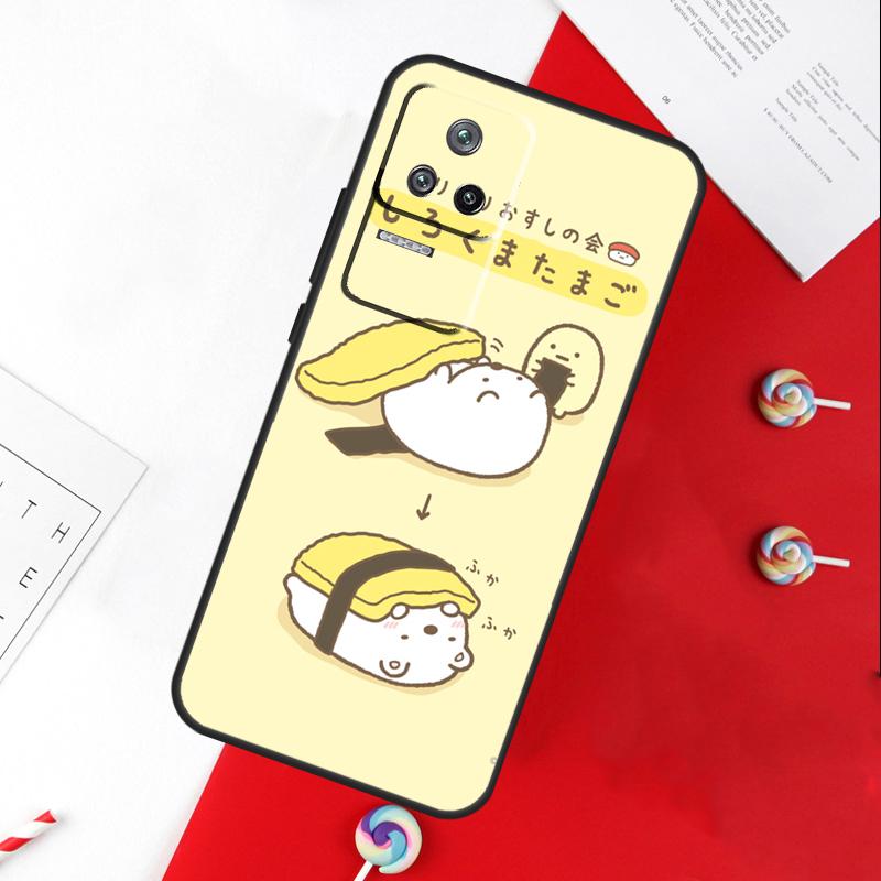 Sushi Maki Rice Kitchen Food Cute Cover For Xiaomi 11T 12T 13T 14T Pro 13 14 15 Ultra POCO X7 Pro X3 X5 X6 F5 F6 M6 Pro Case