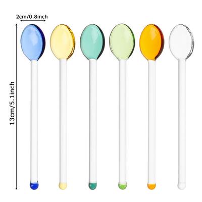 Espresso Transparent Stirring Tool Heat-Resistant Scoop Coffee Scoop Teaspoon Stirrer