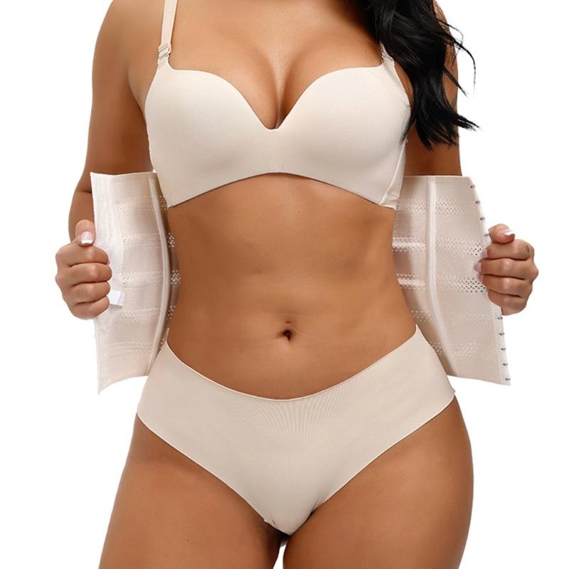 Waist Trainer for Women Breathable Underbust Waist Cincher Trimmer Corsets Hourglass Body Shaper Sport Girdle with Hooks