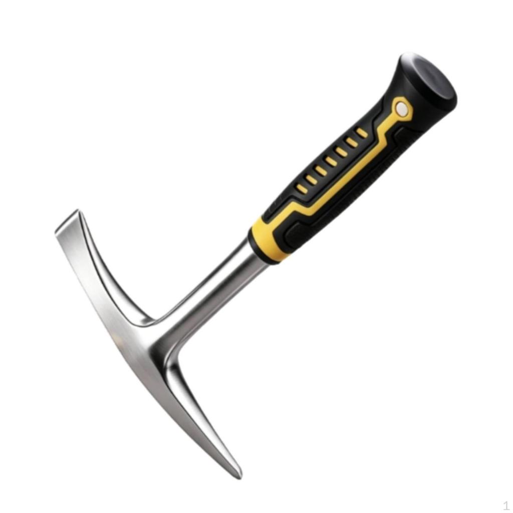 Piece Pickaxe High Hardness Mattock Garden Digging Tool for Outdoor, Farming Black Red