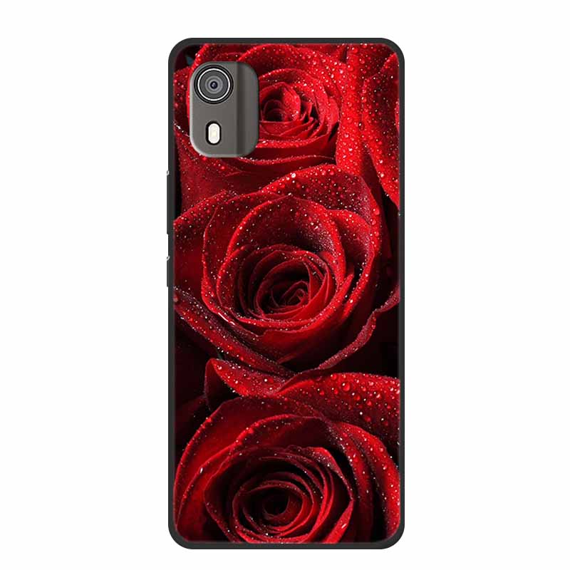 Case For Nokia C02 Luxury Soft Silicone TPU Black Phone Cover for Nokia C02 C 02 NokiaC02 Funda Lovely Shockproof Bumper Coque