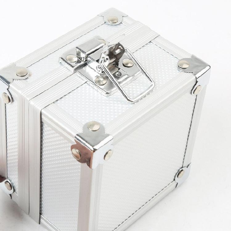 Stylish Aluminum Jewelry Case For Watch Storage With Sturdy Snap Lock And Velvety Interior Watch Organizers for Collector