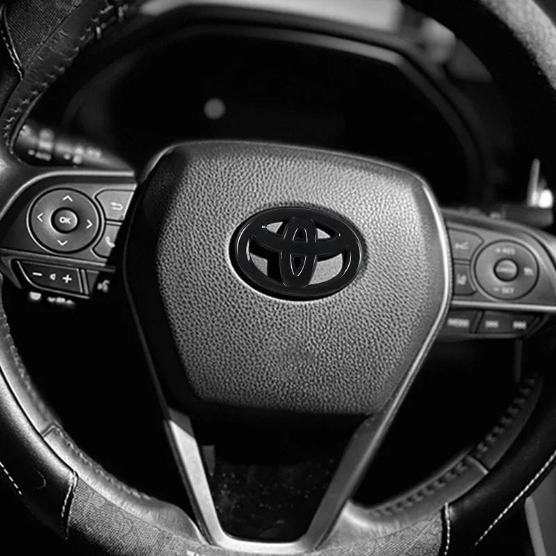 1Pcs Car Steering Wheel Decoration Sticker Badge Auto Styling For Toyota TRD Camry 40 Corolla Auris Yaris Rav4 CHR Decorate