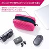 HAKUBA Inner Case Plus Shell Embossed Multi Pouch AZ Wave Pink Ideal for organizing PC travel and AMZSEBMPWPK 4977187001419 - peripherals, items,