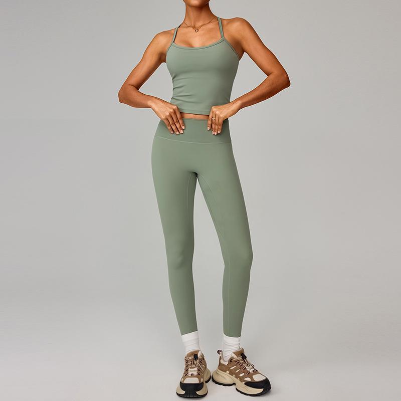 Women's European & American Yoga Set: Quick-Dry Fitness Shorts & Vest for Outdoor Running