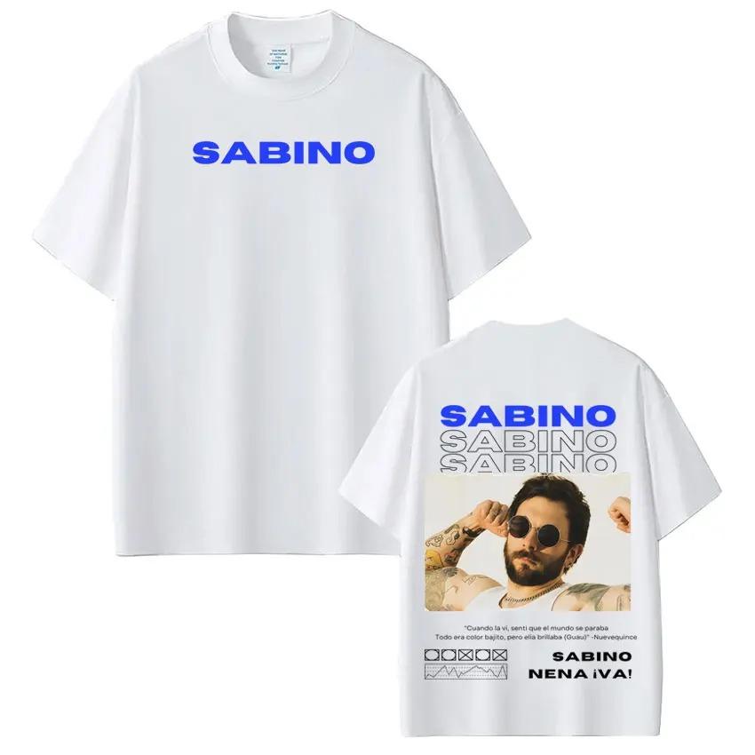 Rapper Sabino Album Tour Printed TShirt Unisex Harajuku Style Fashion Short Sleeve Casual High Quality HipHop TShirt