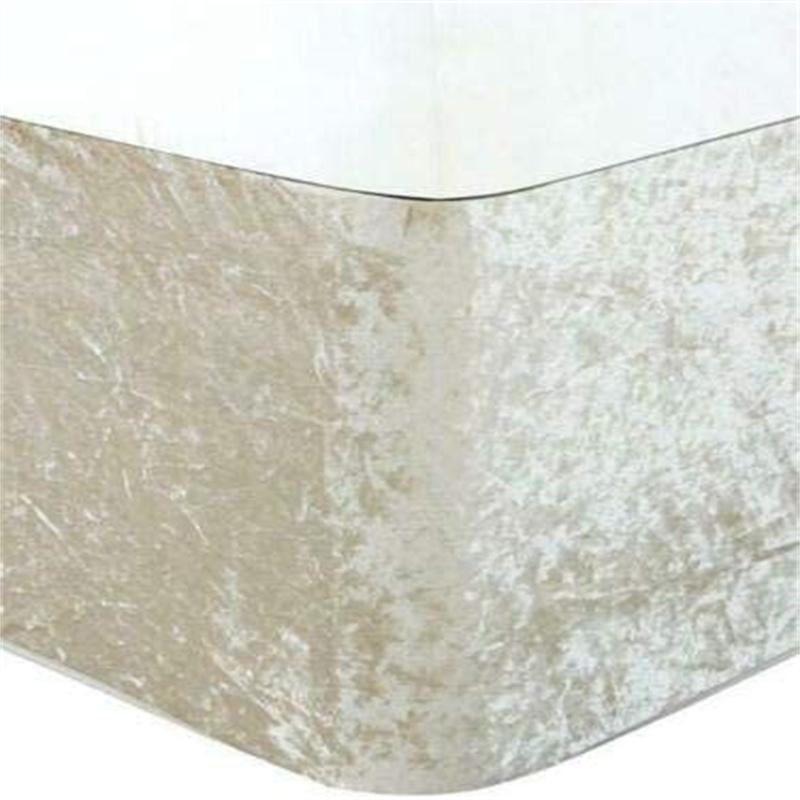 Top Quality Thicken Bed Base Wrap Skirts Valance-Crushed Velvet Divan Frame Cover- Fully Elastics and Three Sides Fabric