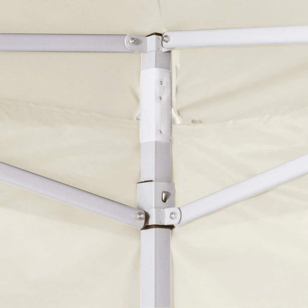 VidaXL Faltzelt mit 2 Wänden 291x291x315 cm Cremeweiß