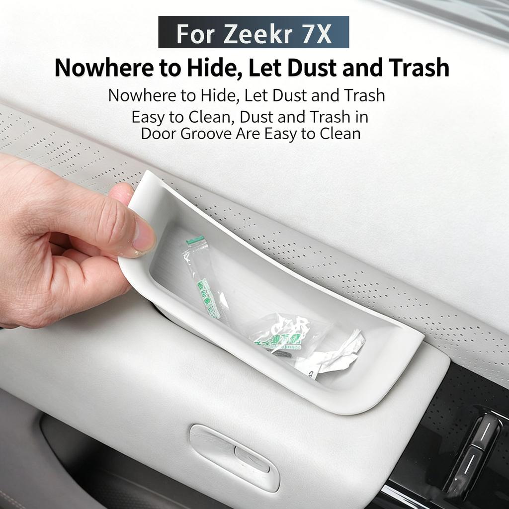 For NEW Zeekr 7X 2025-2026 Door Storage Box Interior Handle Storage Box Door Slot Handle Modification Product Interior
