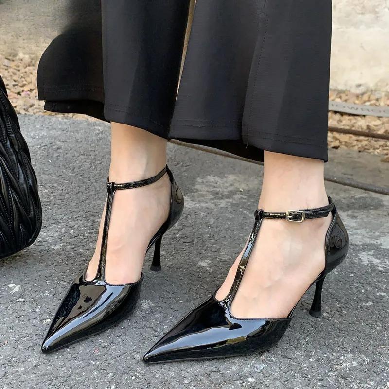 Fashion Luxury Women's High Heels Spring Autumn Brand Women Shoes Fashion Pointed Toe Ladies Elegant Hollow Out Sandal Zapatilla De Muje