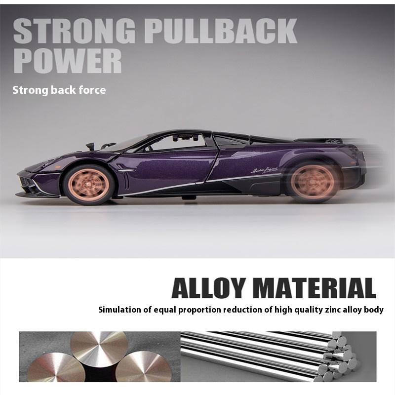 1/32 Scale Pagani Huayra Dinastia Supercar Alloy Diecast Model Car Computer Desktop Ornament High Simulation Model Gift for Friend