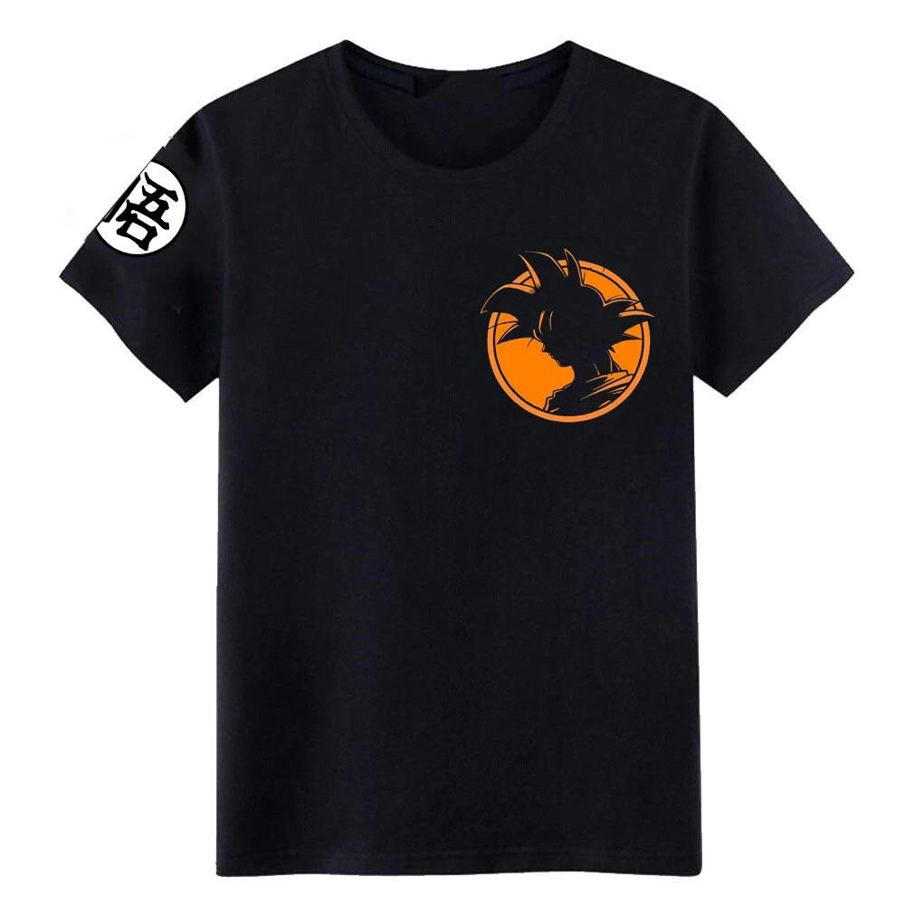 Dragonball Z Cosplay Anime Manga T-Shirt Tee Costumes Black Polyester 4XL