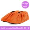 Thick Flannel Shoe Covers 1 Pair Portable Reusable Non-slip Overshoes for Travel Hotel Indoor Foot Protection