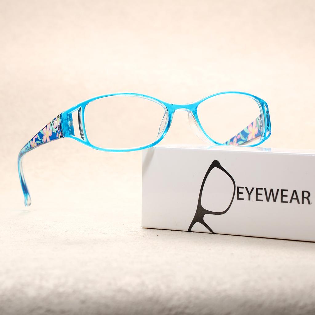 2pcs Men And Women's Anti-Blue Light Reading Glasses Reading Glasses Floral Pattern Reading Glasses Hollow Out Temple +1.0~+4.