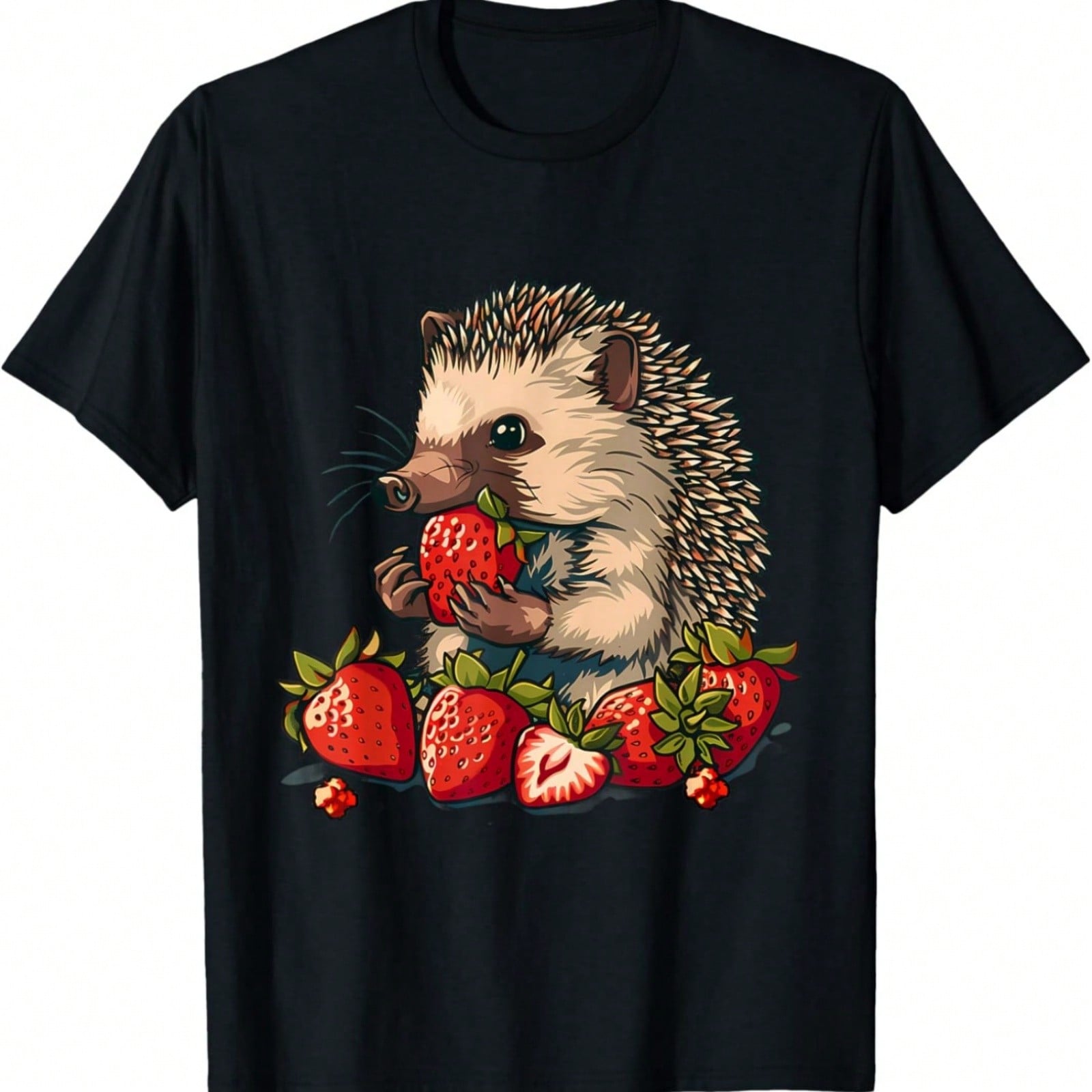 Strawberry Hearbeat Fruit Lover Fruitarian Strawberries Farm T-Shirt S разноцветный