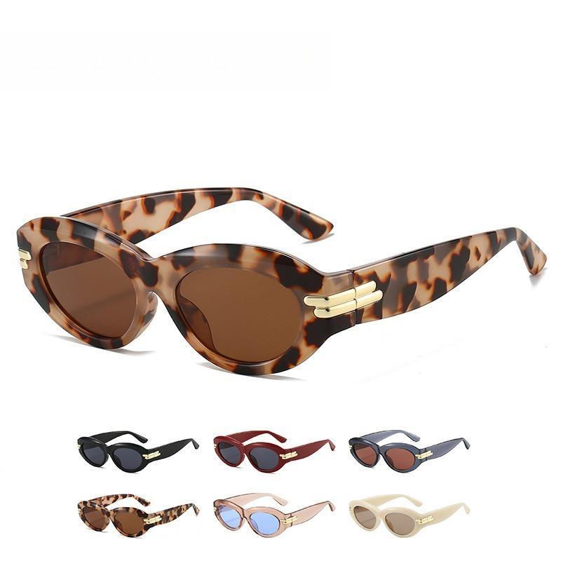 Fashionable Cat Eye Sunglasses Street Props Square Frame UV Protection Stylish Versatile High End for Men Women UV400