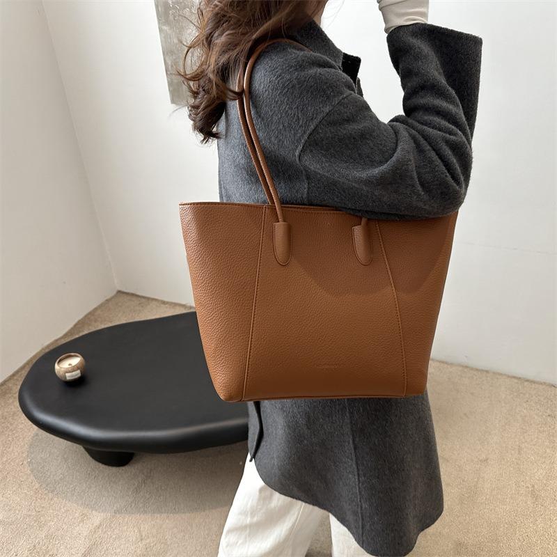 Simple Design Tote Bag Popular Versatile Fashion Large Capacity Daily Commuting Class Single Shoulder Tote Women's Bag