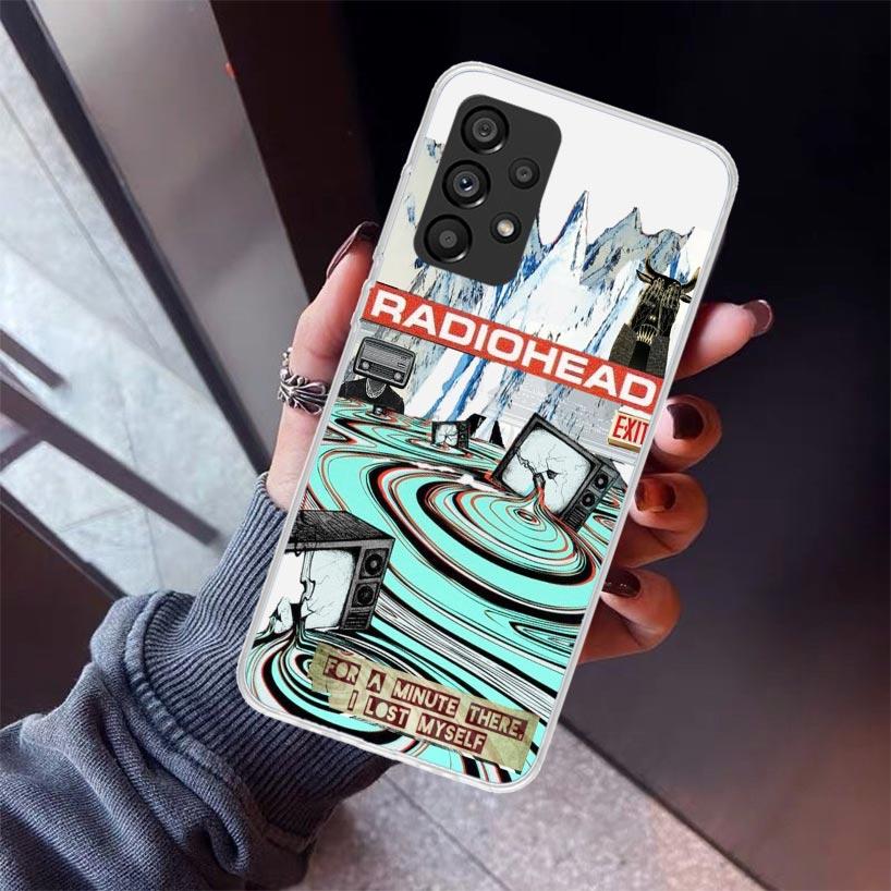 Bnad R-Radiohead Handyhülle Für Samsung Galaxy A12 A52S A42 A32 A22 A51 A50 Note 20 Ultra 10 S10 Plus A71 A70 A31 A30 A10S Galax