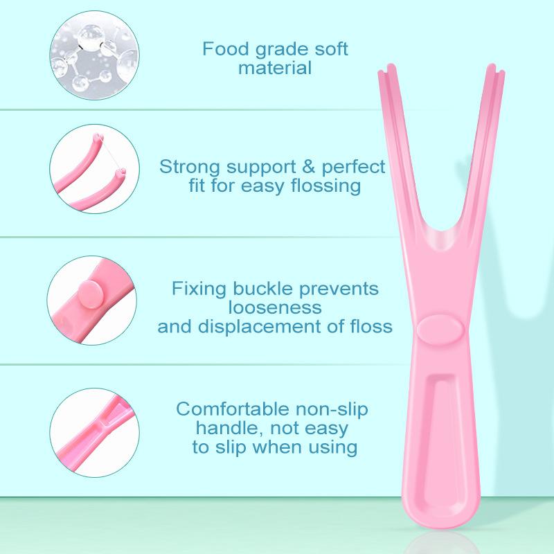 Y-shaped Replaceable Oral Hygiene Dental Floss Holder