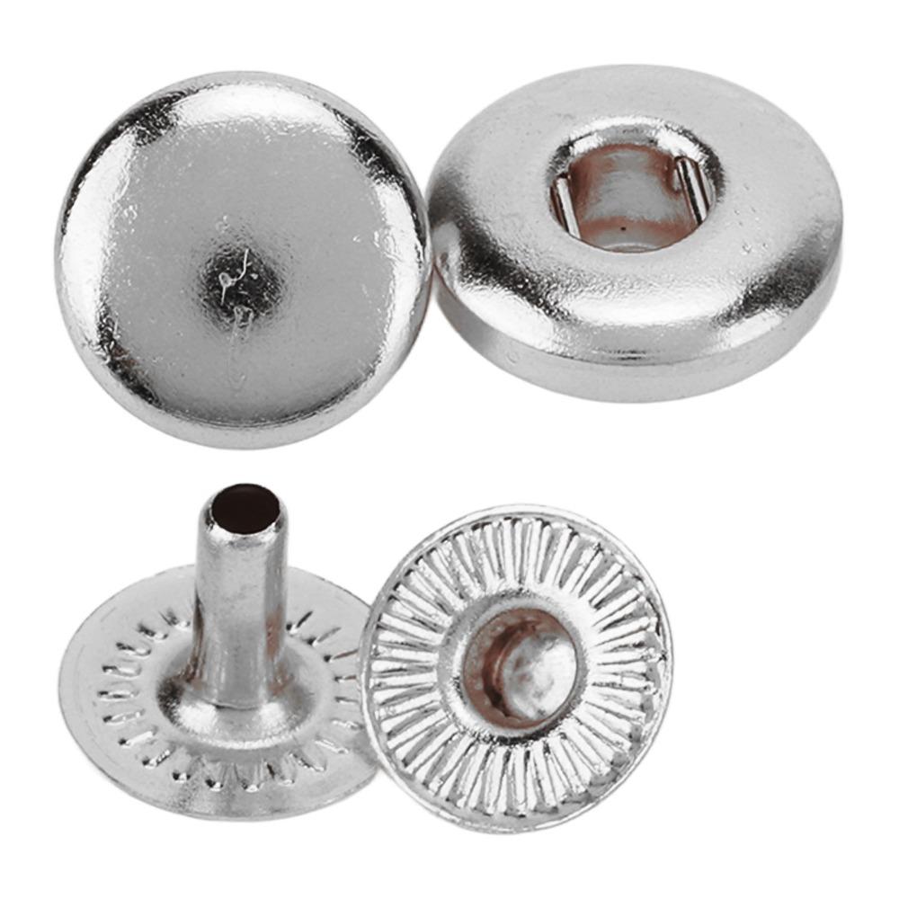 200set Rounded Sewing Leather Snaps 8mm Size Metal Snap Fasteners  Leather Craft DIY
