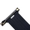 PCIe 3.0 X16 High Speed Flexible Extender Card EMI Shielded Graphics Card Extension Cable Extension Port 90 Degree Adapter