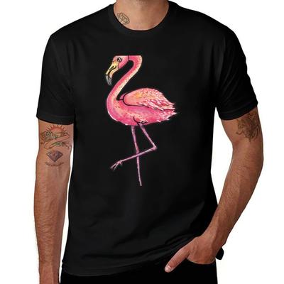 Flamingo Tshirt Large Size Casual Short Sleeve Top