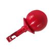 Rolling Ball Cane Tip Hook Style Blind Walking Cane Tip Replacement Accessory Red Round Aluminum Alloy