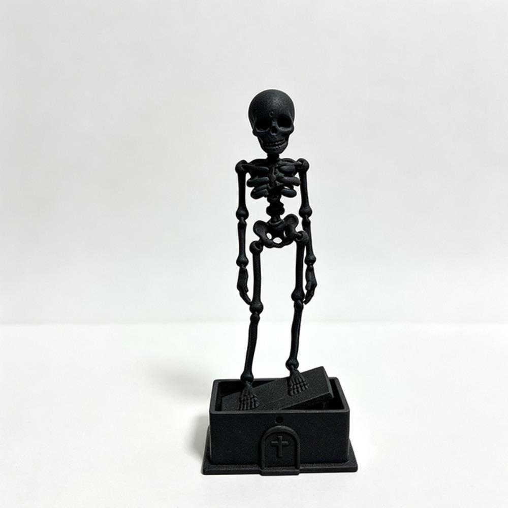 Luminous Fish Tank Dance Skull Bubbler Movable Skeleton Fish Tank Bubbler Aquatic Products