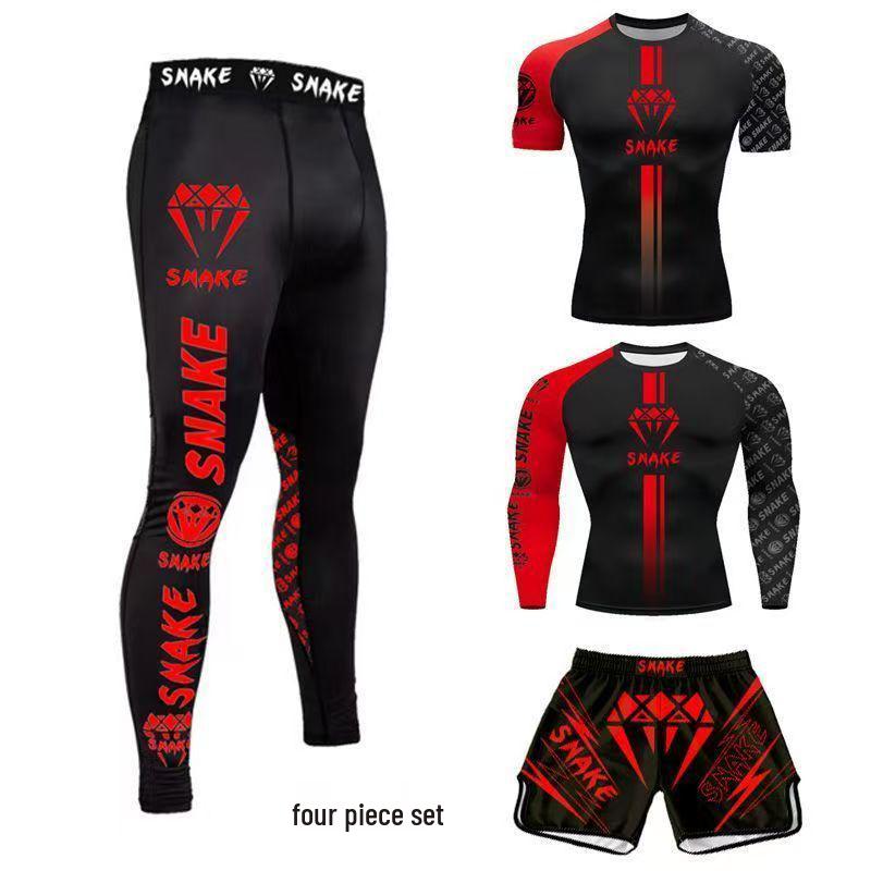 

Костюм для бокса и единоборств - Быстросохнущий, облегающий крой для детей и взрослых L