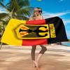 Asciugamano da Spiaggia con Emblema dell'Aquila della Germania, Asciugatura Rapida, Facile da Curare, Adatto Sia per il Fitness che per le Vacanze al Mare, Essenziale per lo Sport