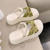 Women's Sandals Pearl Roman Style Platform Green Ladies Shoes Beach 2025 Luxury Summer Comfortable Cheap Liquidation Sale Sales