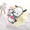 1pc Sanrio Cute Character Pochacco Cartoon Umbrella, Portable 3-Fold Compact Umbrella, Suitable for Camping, Hiking and Travel, Ideal Easter Birthday