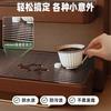 Solid wood table shelf, countertop cup storage rack, trapezoidal acrylic water cup rack, coffee cup sorting and storage