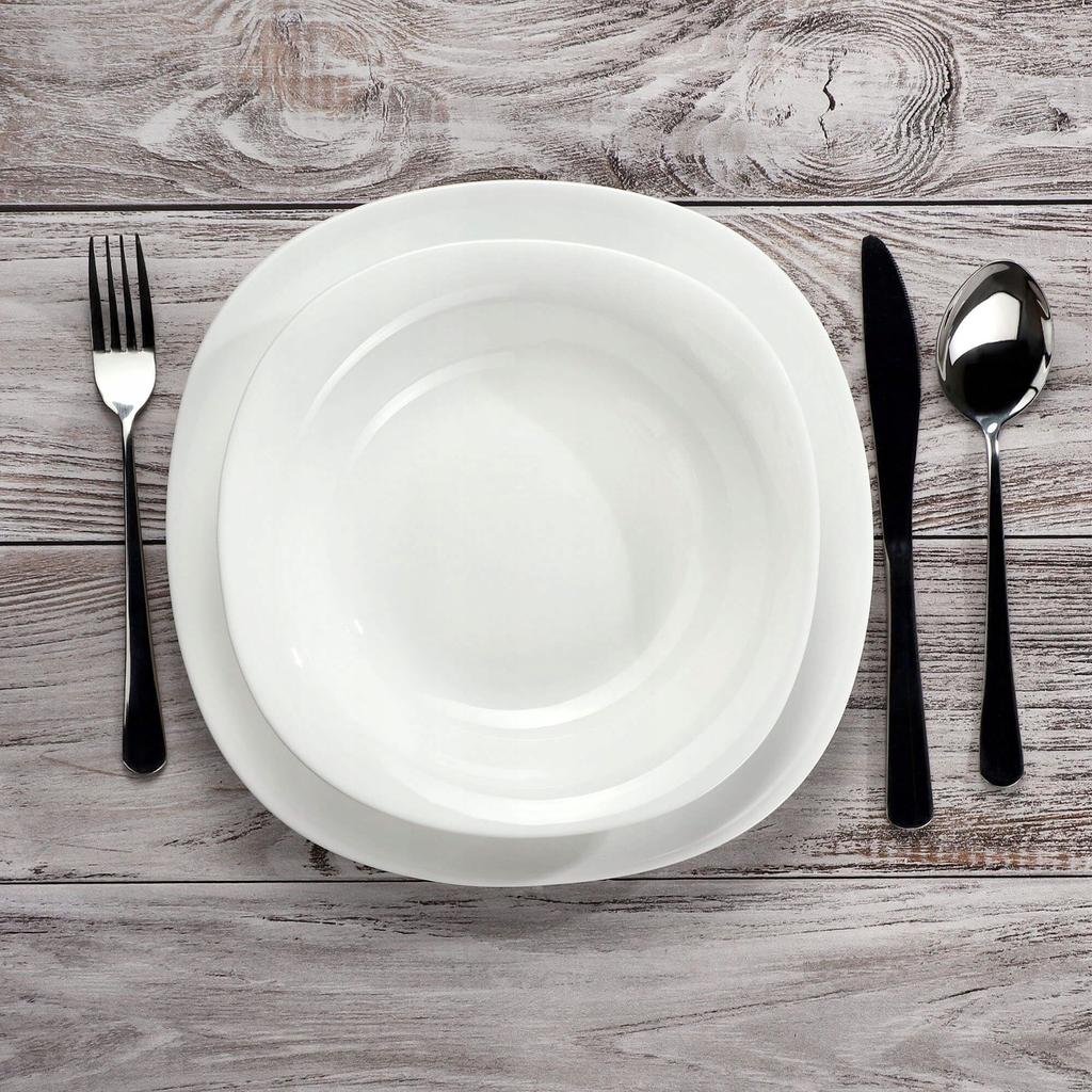 KADAX Deep Dinner Plate 23cm White