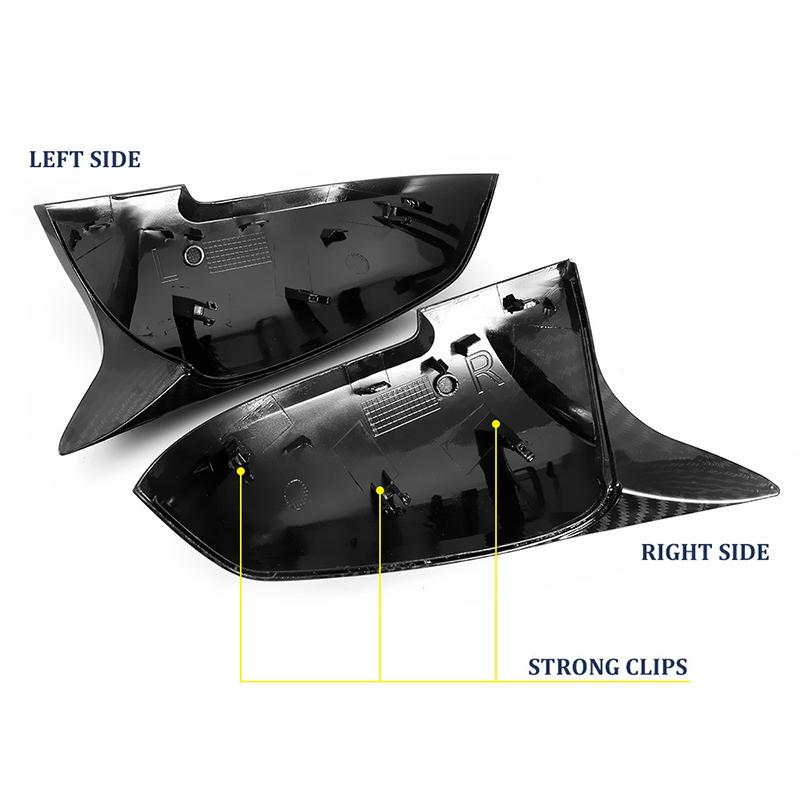 Carbon Fiber Mirror Cover for BMW 1 2 3 4Series F20 F30 F31 F32 F36 2012-Up 320i 328i 330d 335i M3 M4 Replacement CarAccessories