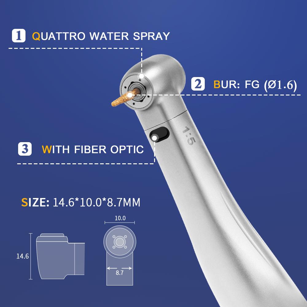 Стоматологический угловой наконечник AI-X95L 1:5 Повышающий высокоскоростной Е-тип — фото 3