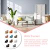 Recliner Cover Universal Solid Color Full Sleeve Slipcover Chair Dust-proof Seat Anti-slide Protector for Bedroom Room