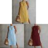 Polyester Solid Color Loose Long Shirt Dress For Casual Wear And Summer Fashion