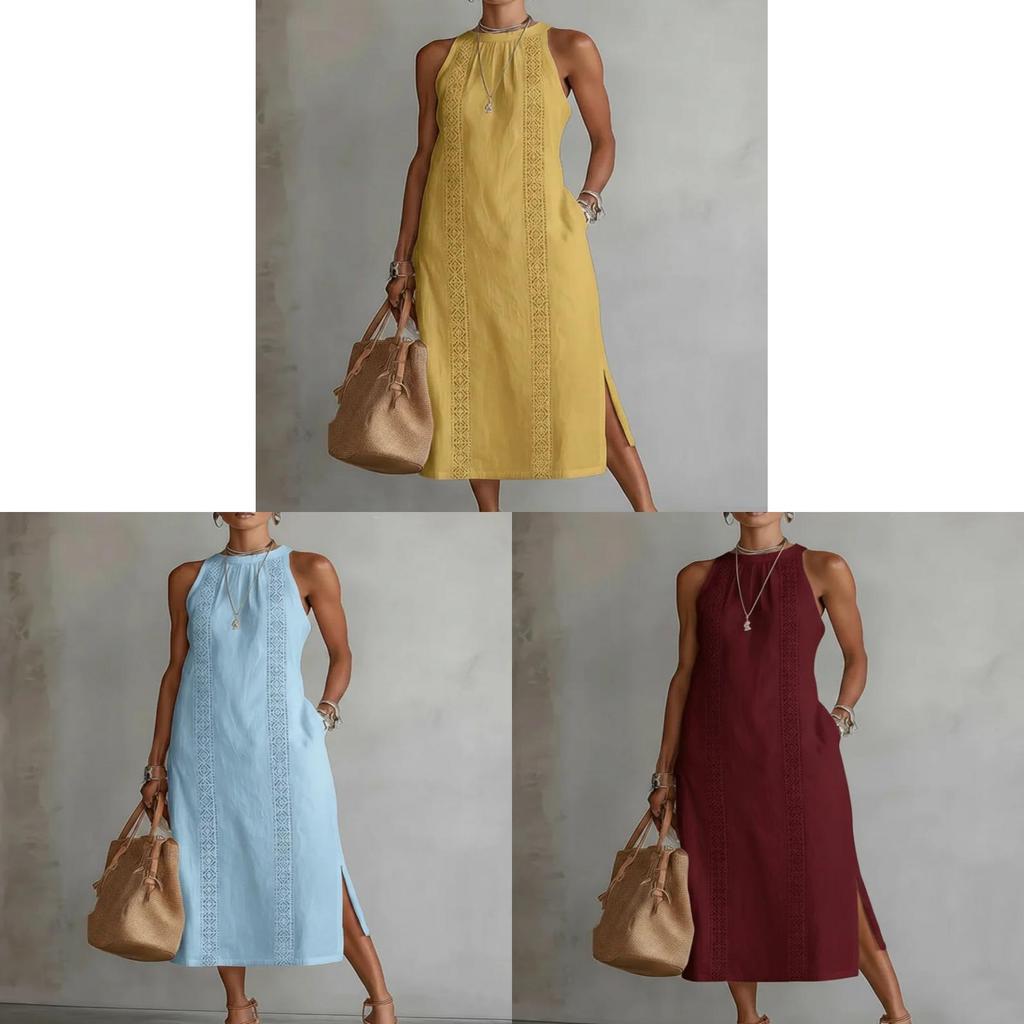 Polyester Solid Color Loose Long Shirt Dress For Casual Wear And Summer Fashion