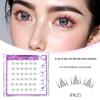 Yelix Thick Cat-Eye False Eyelashes: Natural, Segmented, Glue-Free Lower Lashes