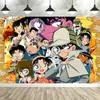 Dewprint Cartoon C-Conan Birthday Backdrop Detective Anime Themed Birthday Party Decorations Birthday Banner Photo Props