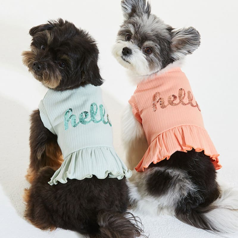 MIMINKO Sequined Frill T-Shirt [DW3MT1180]