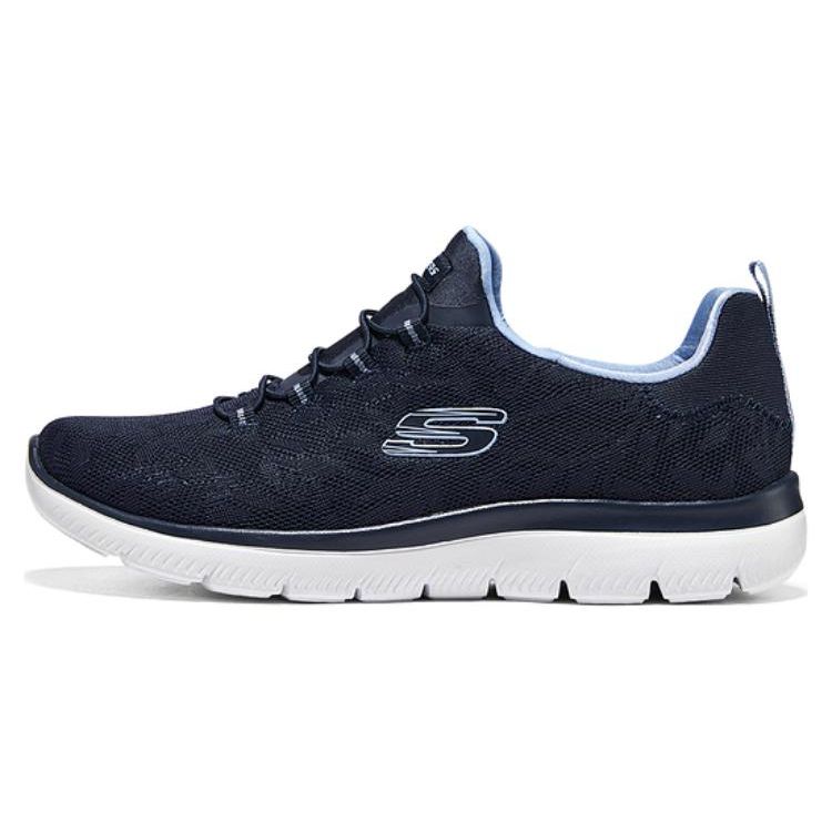 Skechers Summits Series Lace-Up Low-Top Running Shoes Women sneakers Blue 149936-NVBL 36.5