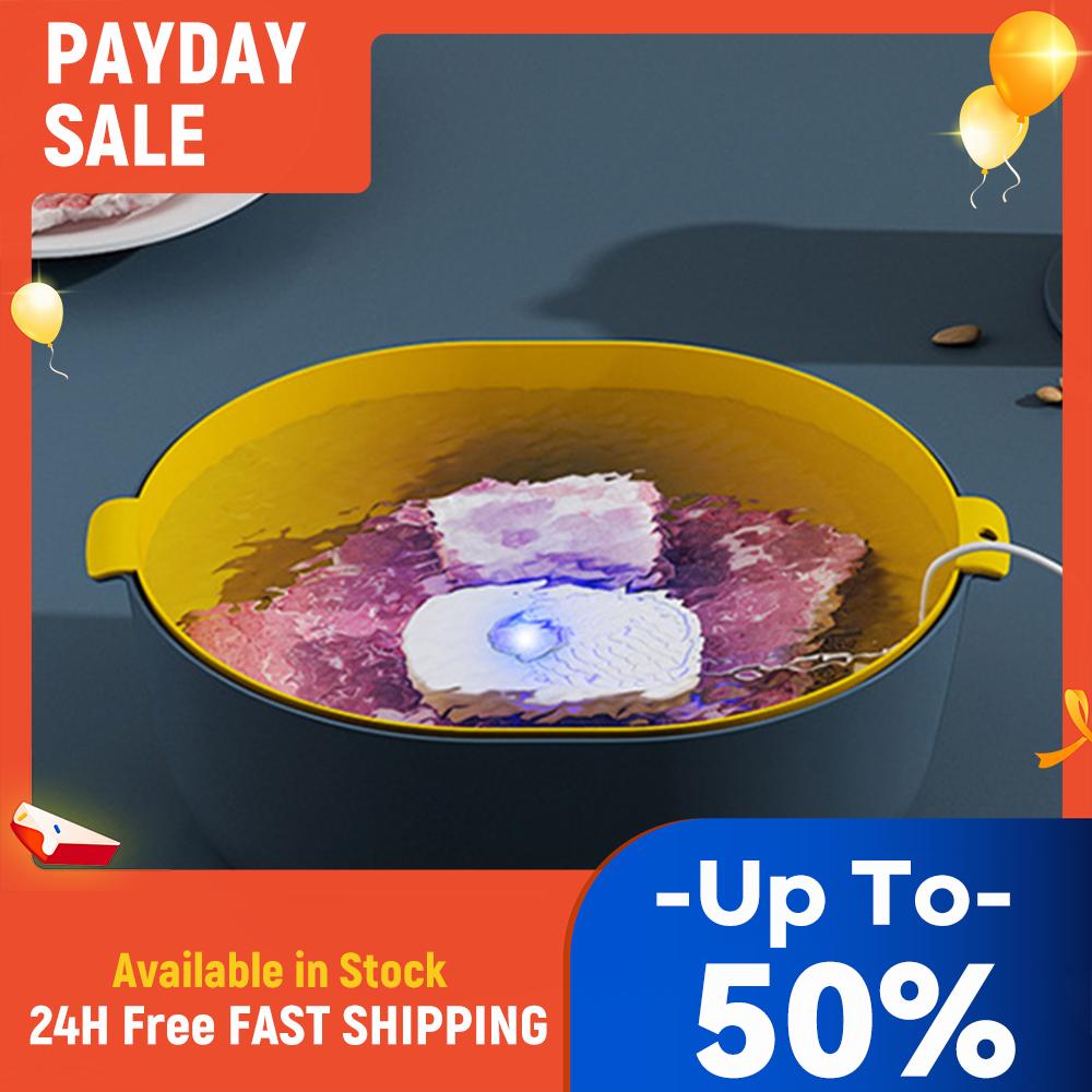

USB Vegetable Washers High-frequency Vibration 5V Wireless Seafood Meats Cleaning Machine Disinfection for Kitchen Use China Mainland