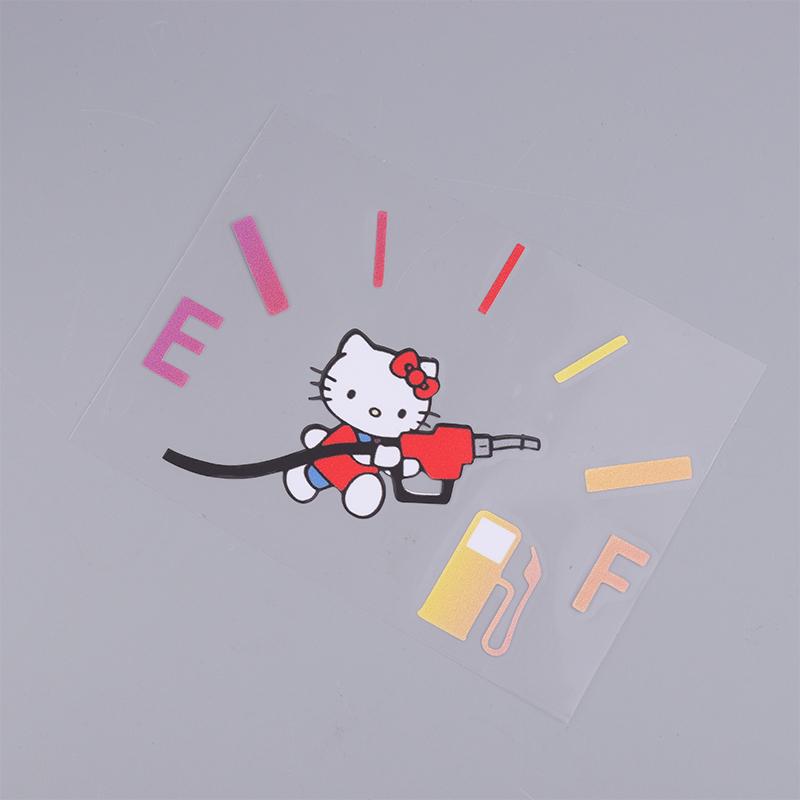 Sanrio Hello Kitty Car Fuel Cap Sticker Fuel Tank Cap Cover Decal Fuel Gage Empty Vinyl Funny Car Stickers Scratch Paste Sticker